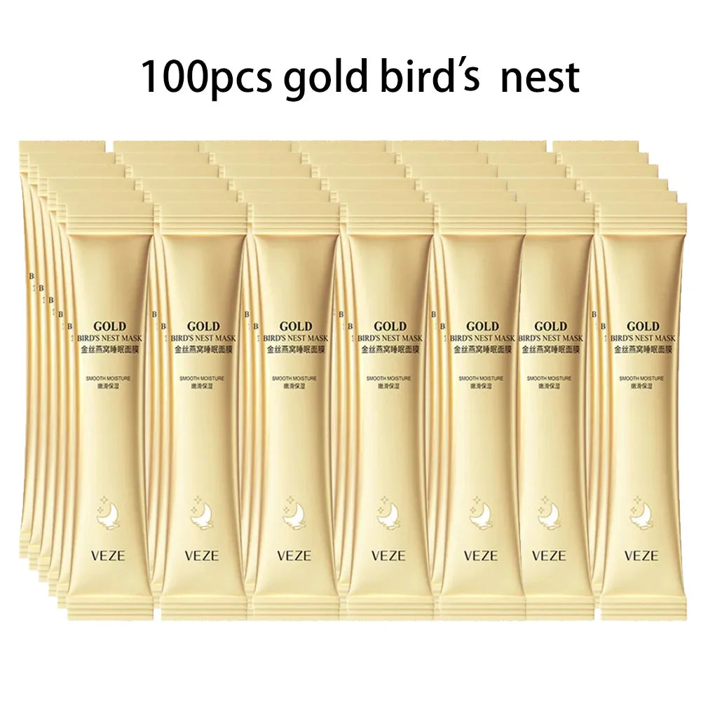 BIOAQUA Rice Sleeping Masks — Hydrating & Collagen Facial Masks (50 or 100 pcs)