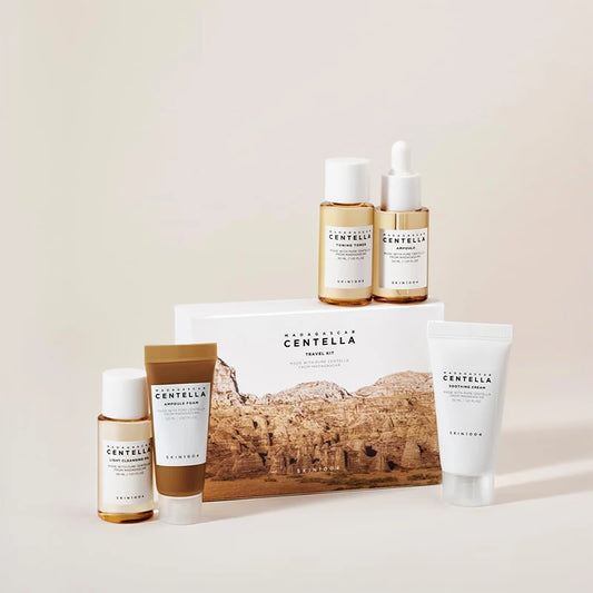 SKIN1004 Madagascar Centella Travel Kit — Toner, Ampoule, Cream & Cleansing
