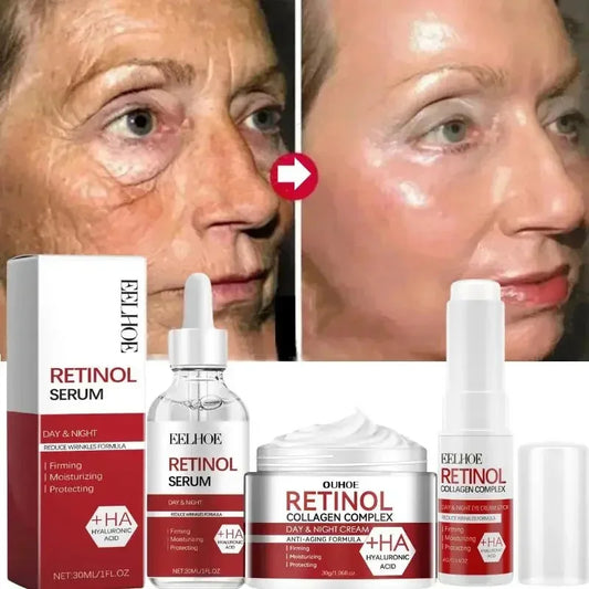 Retinol Anti-Wrinkle Facial Kit — Firming, Brightening & Skin Renewal