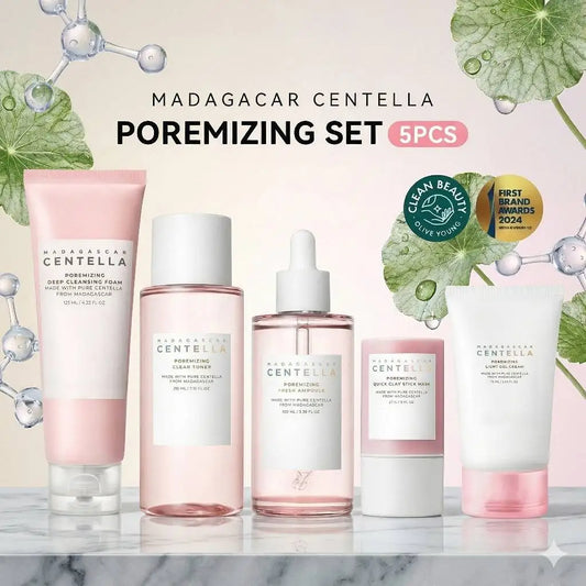 SKIN1004 Madagascar Centella Skincare Kit — Toner, Ampoule, Gel Cream & Cleansing