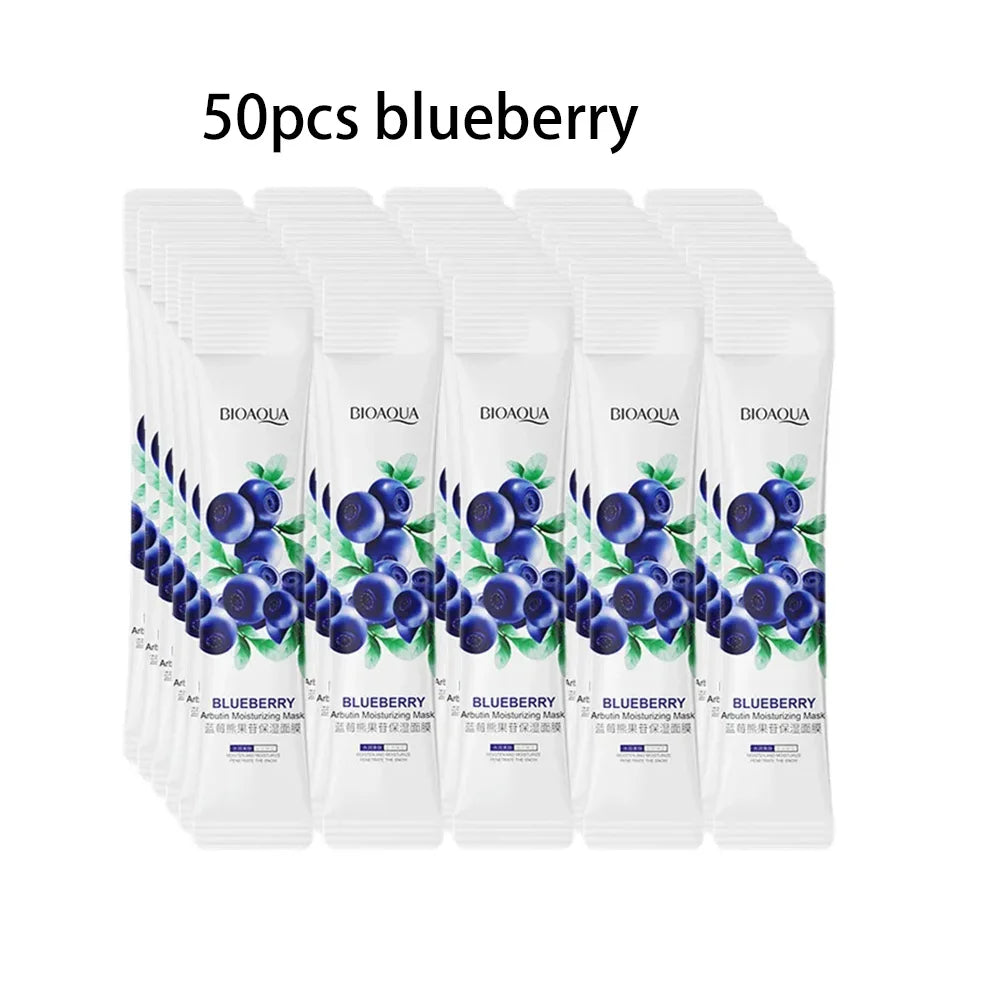 BIOAQUA Rice Sleeping Masks — Hydrating & Collagen Facial Masks (50 or 100 pcs)