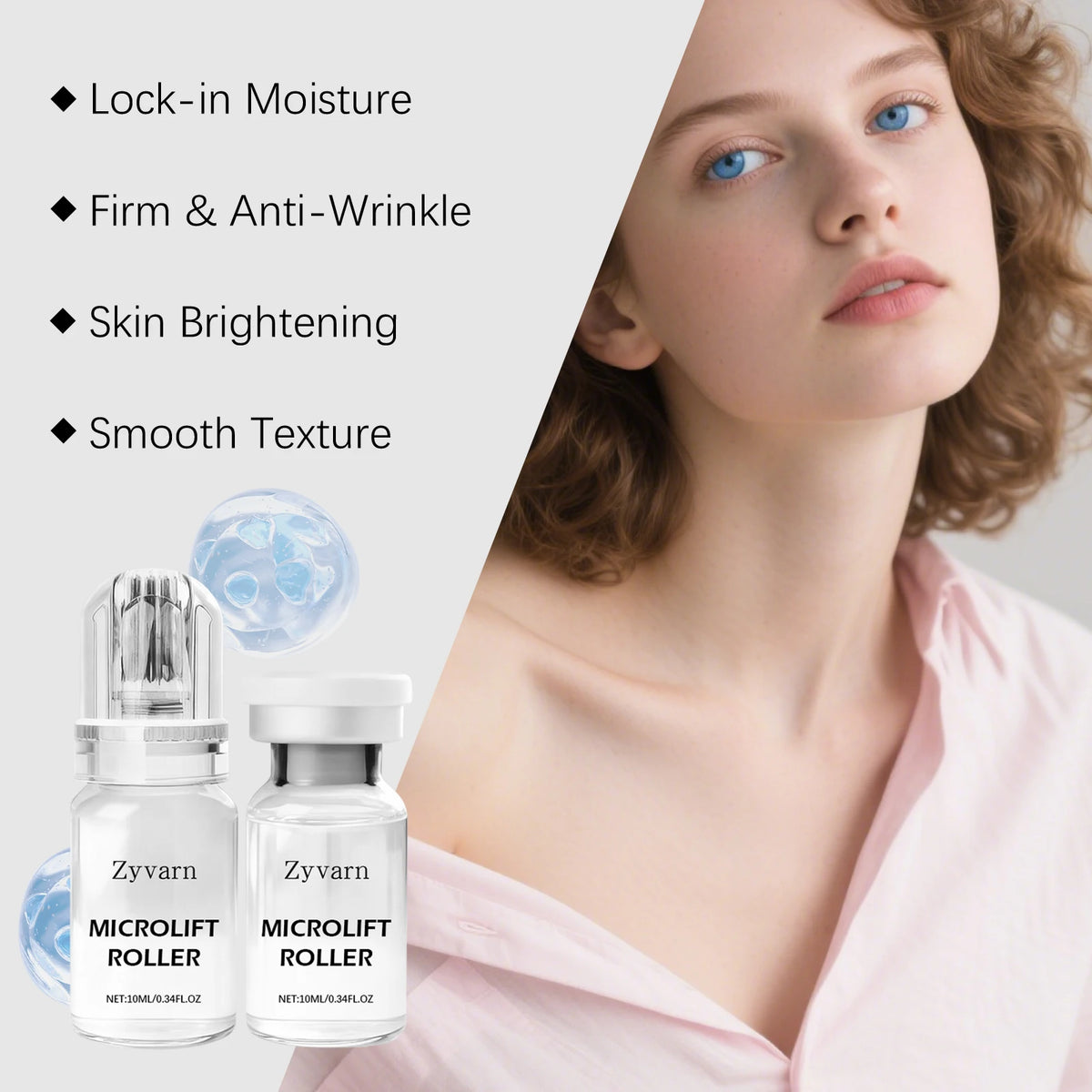 Facial Serum with 0.25mm Microneedles — Deep Hydration and Barrier Repair