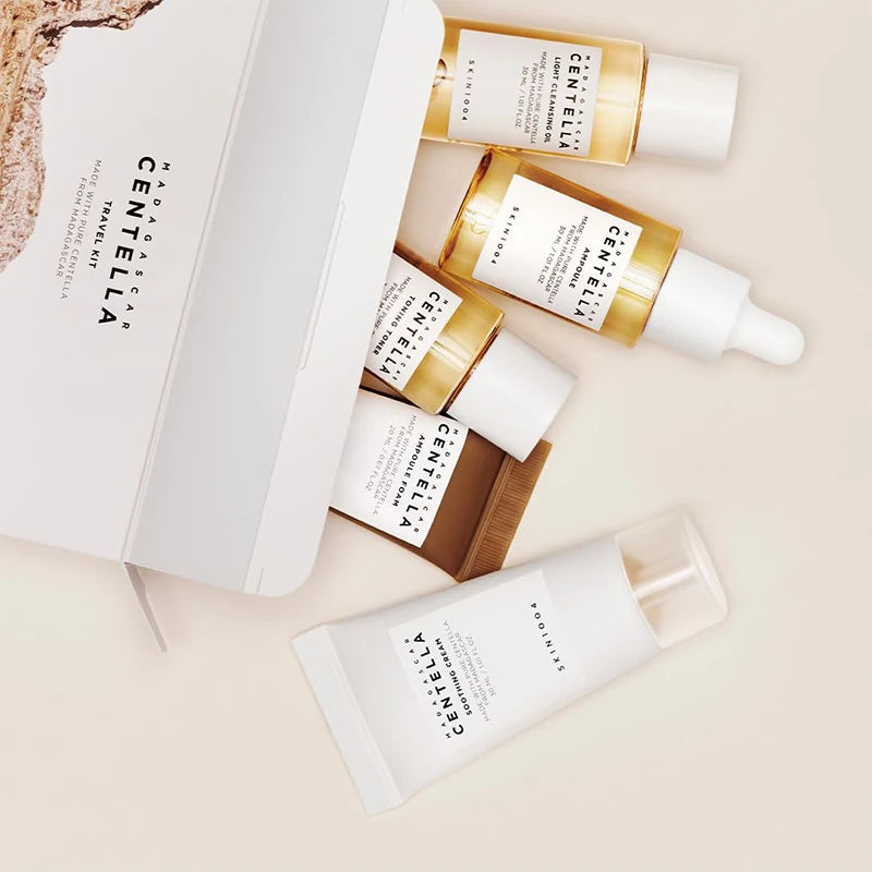 Centella Travel Kit — Toner, Ampoule, Cream, and Cleanser | Special Gift
