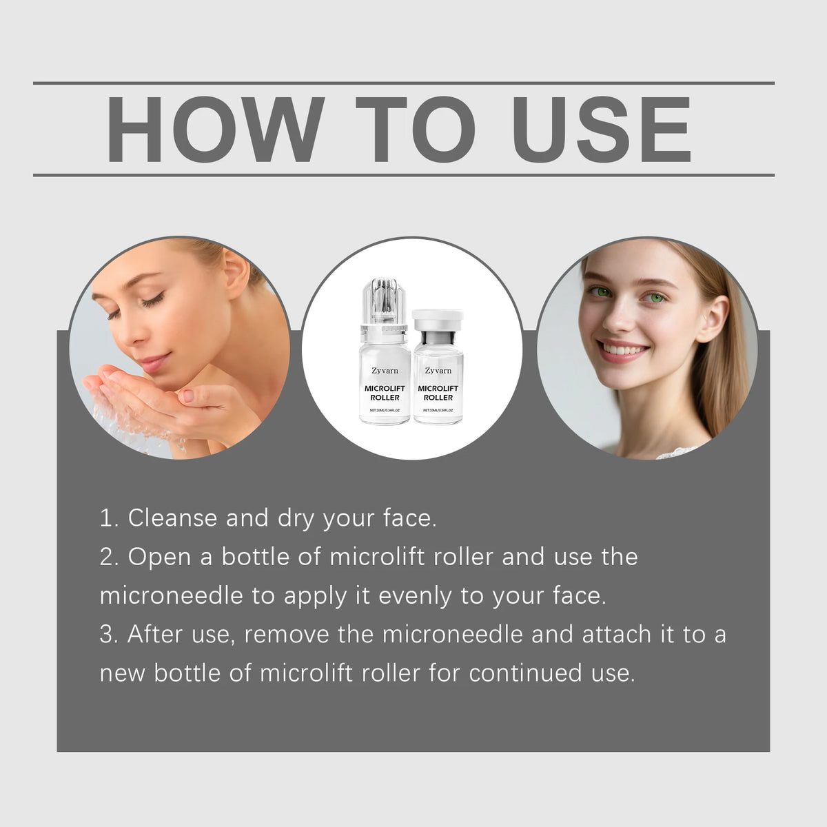 Facial Serum with 0.25mm Microneedles — Deep Hydration and Barrier Repair