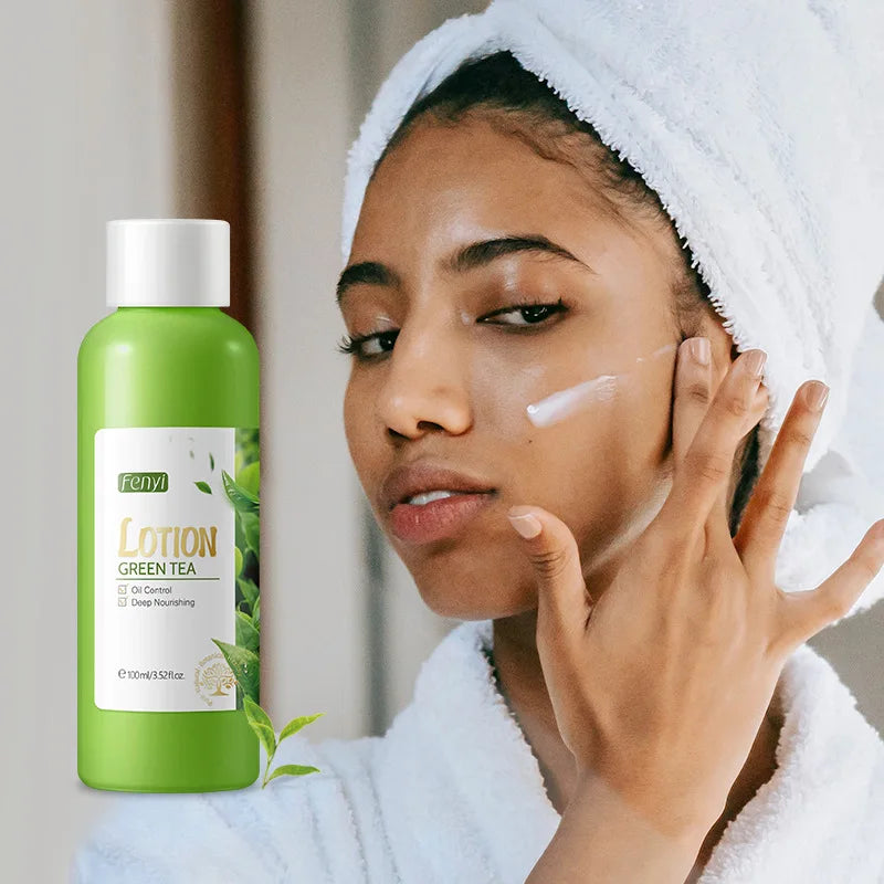 Sakura & Green Tea Skincare Set — Serum, Facial Cream & Eye Cream
