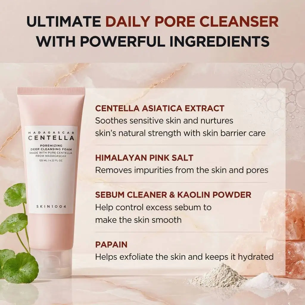 SKIN1004 Madagascar Centella Skincare Kit — Toner, Ampoule, Gel Cream, and Cleansing