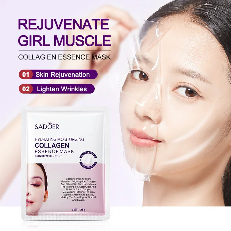 Collagen Anti-Wrinkle Facial Mask — Firming, Brightening & Hydrating
