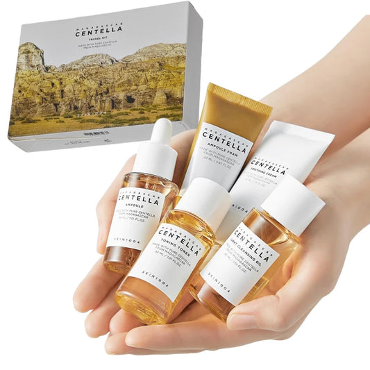 SKIN1004 Madagascar Centella Travel Kit — Toner, Ampoule, Cream & Cleansing