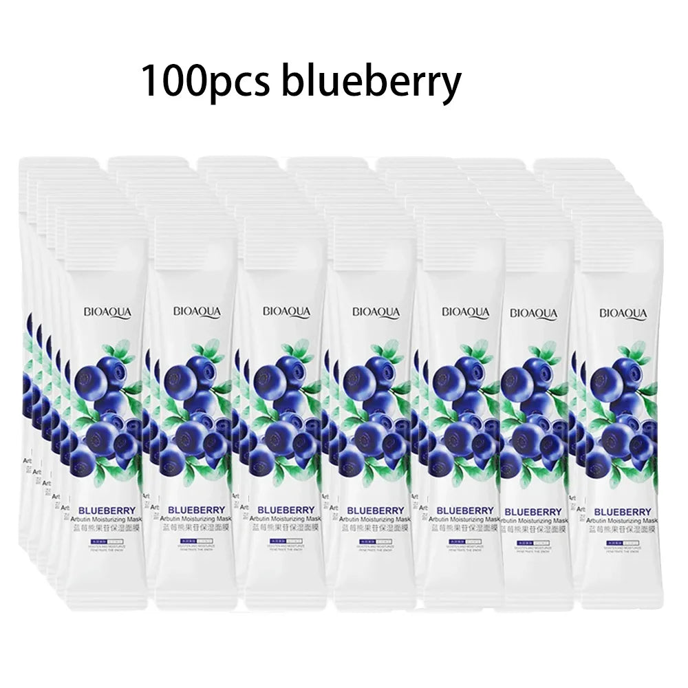 BIOAQUA Rice Sleeping Masks — Hydrating & Collagen Facial Masks (50 or 100 pcs)