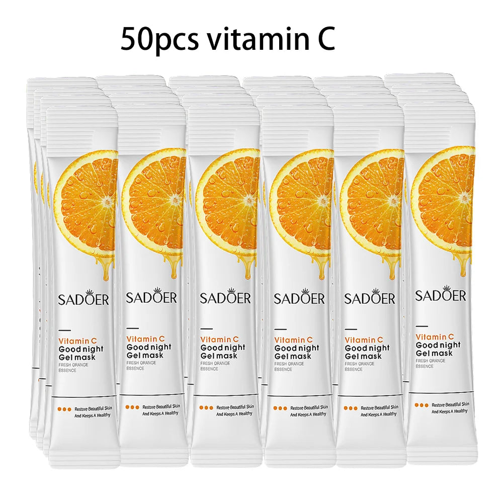 BIOAQUA Rice Sleeping Masks — Hydrating & Collagen Facial Masks (50 or 100 pcs)
